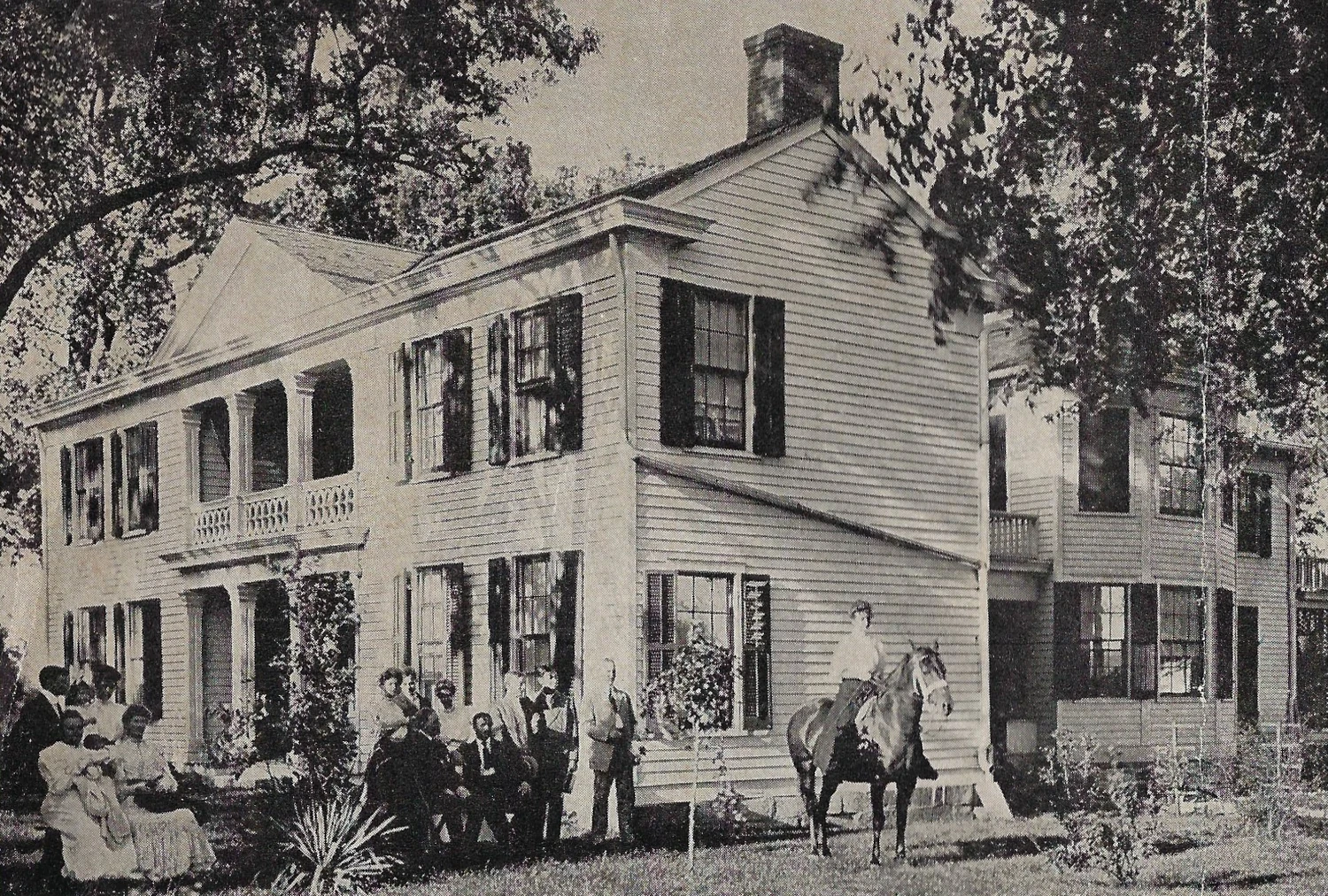 Majors House, people standing outside