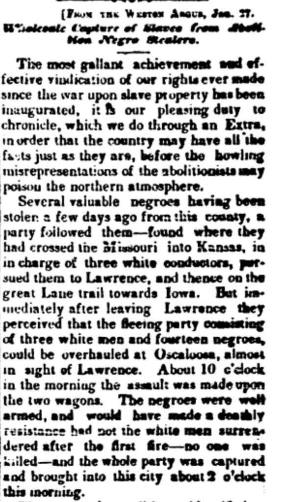 “Wholesale Capture of Slaves From Abolition Negro Stealers”
