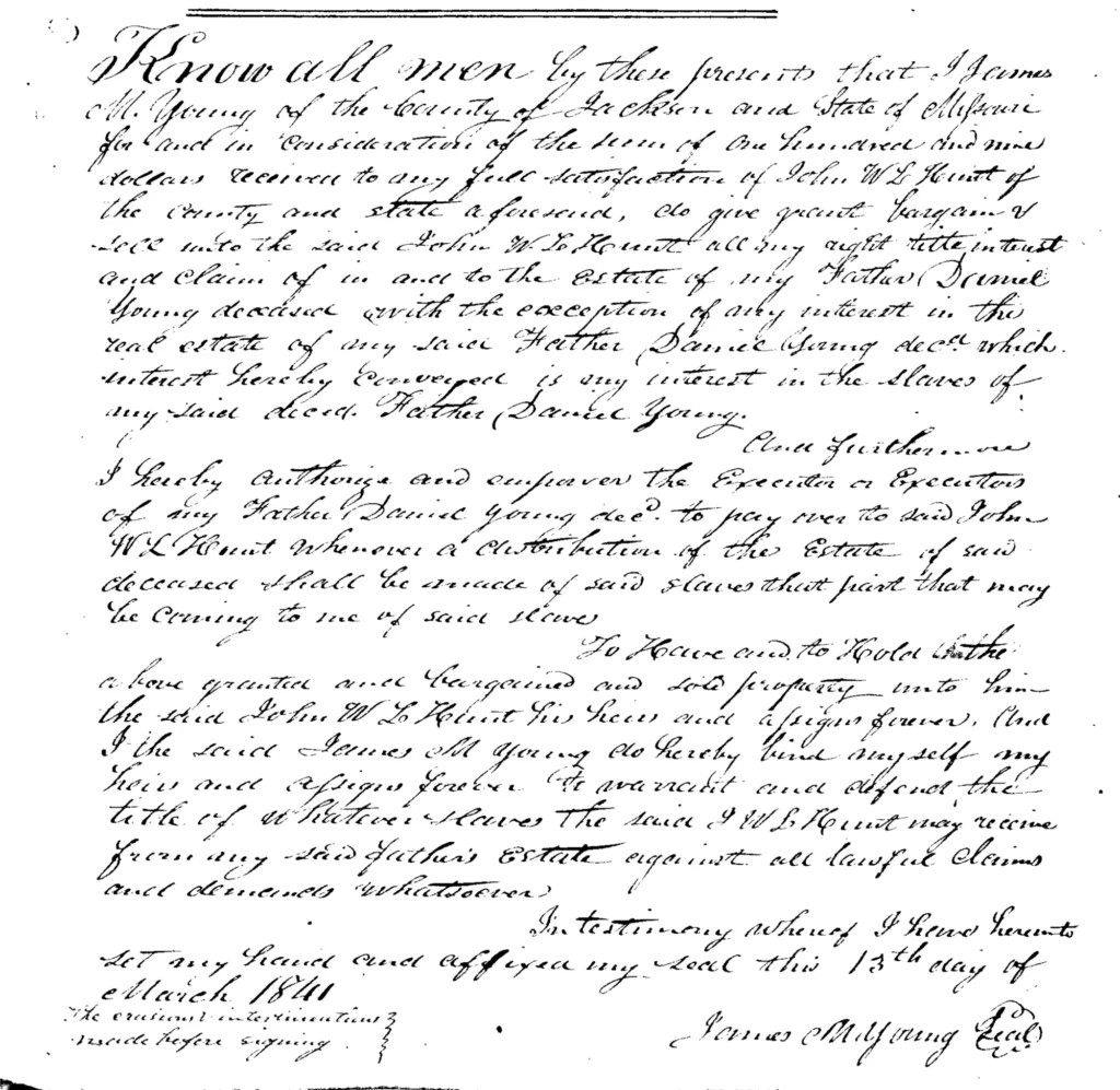 Deed of Trust: J. M. Young to J. W. L. Hearst
