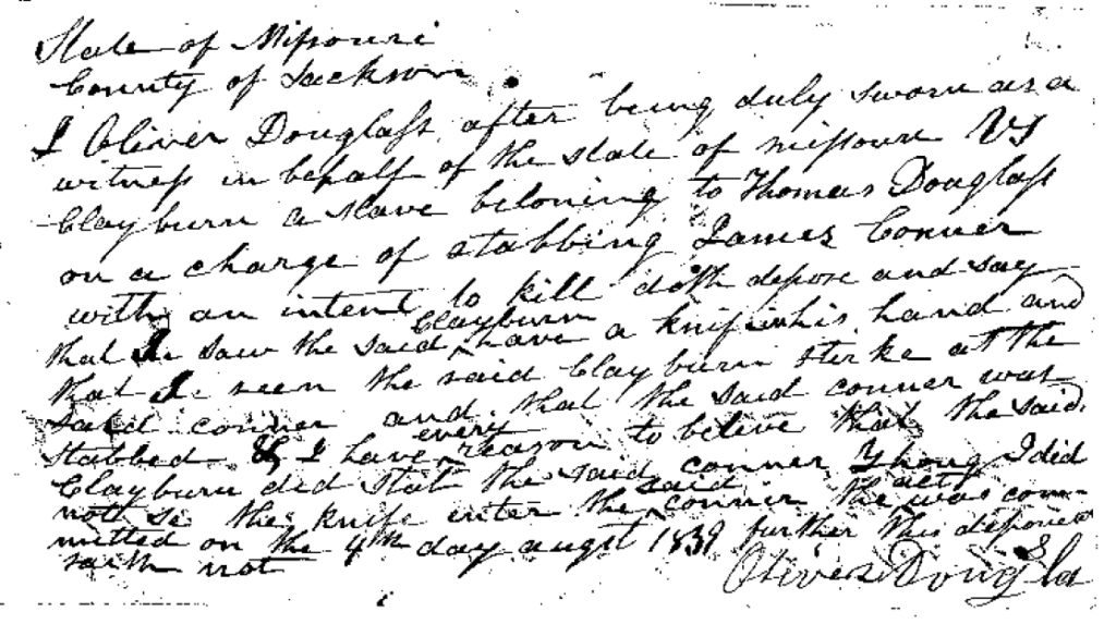 State of MO v. Claibourne, a slave