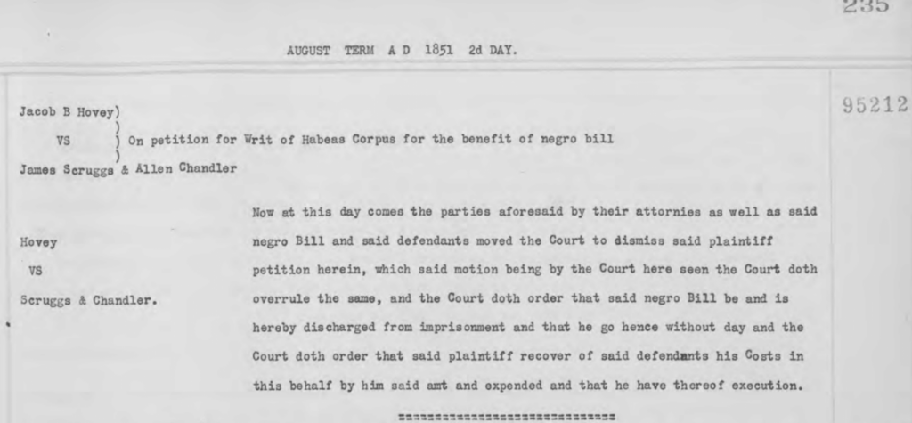 Court Record 95212: Hovey VS Scruggs & Chandler.
