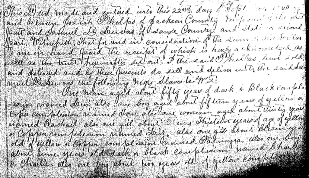 Deed of Mortgage: J. Phelps to S. D. Lucas