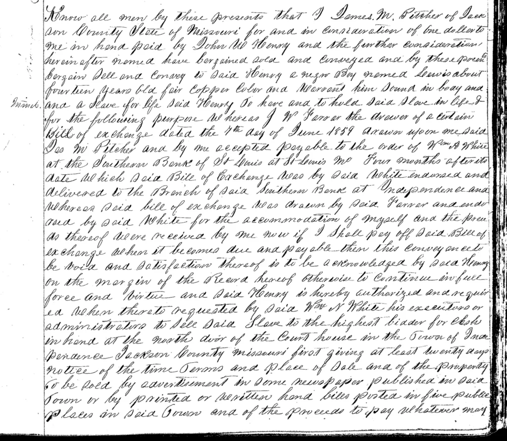 Deed of Trust: J. Ritcher to J. Henry