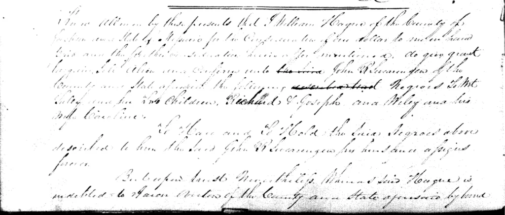 Deed of Trust: W. Hagrie to J. R. Swearington