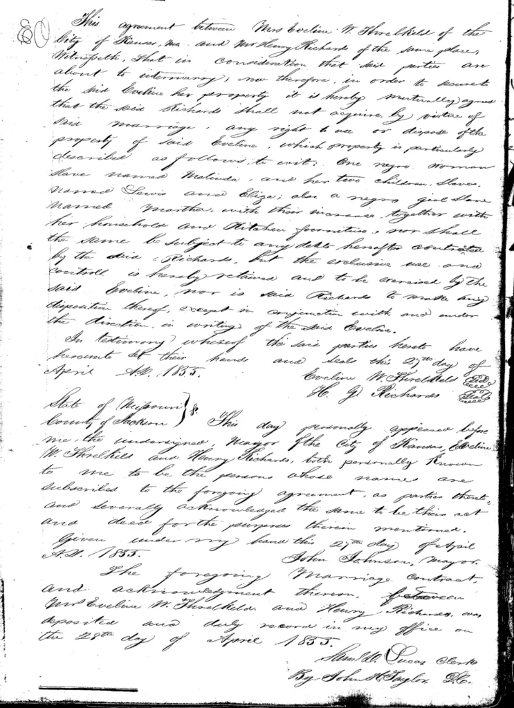 Marriage: E. Threbheld and H. Richards